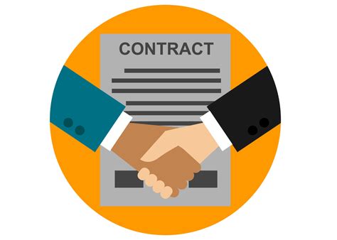 Circle icon clip art contract deal partnership illustration finance ...