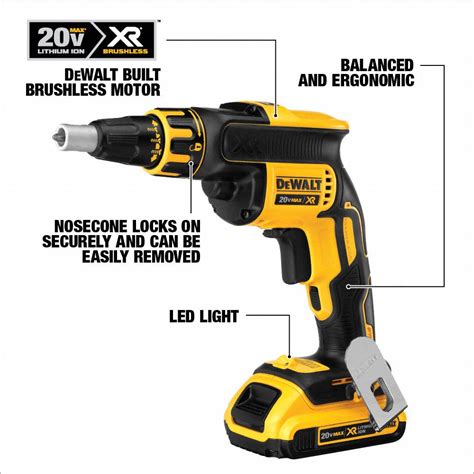 DEWALT Screw Gun, Cordless, 1/4 in Hex Drive Size, 4,400 RPM - 31AC39 ...