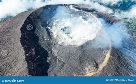 Aerial View of Mount Slamet or Gunung Slamet is an Active Stratovolcano ...