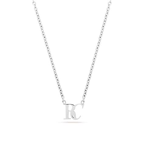 Mini Double Initial Necklace (Silver) – Abbott Lyon US