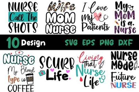 Nurse Bundle SVG Nurse Life Cute File Graphic by LMY · Creative Fabrica