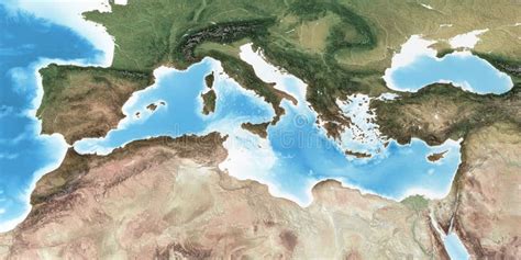 Mediterranean Sea World Map