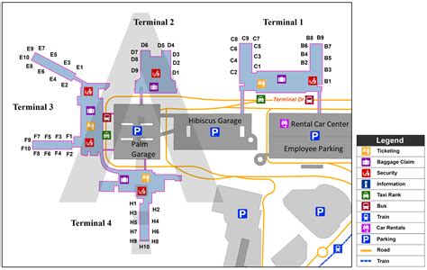 Fort Lauderdale Airport Terminal Map - FLL Terminal Map