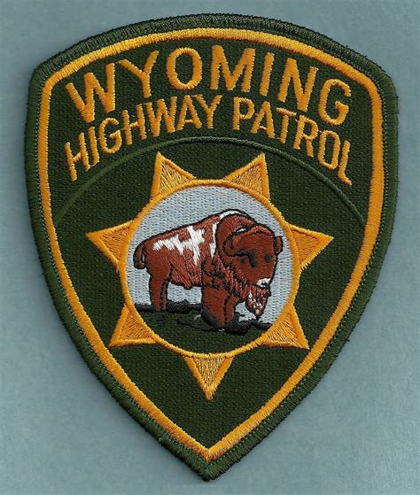 Wyoming Highway Patrol Police Patch