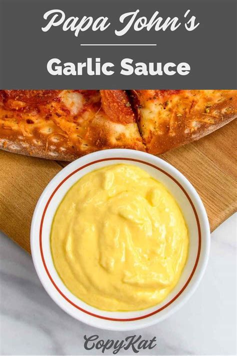 The Best Copycat Papa John's Garlic Sauce Recipe - CopyKat Recipes