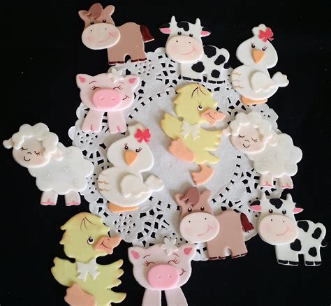 Farm Animal Cake Topper, Farm Cake Topper, Cowboy Cake, Farm Baby ...