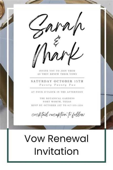 Minimalist Vow Renewal Invitation, INSTANT DOWNLOAD, Editable Canva ...