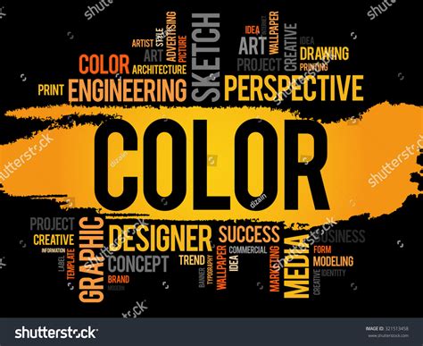 Color Word Cloud Concept Stock Vector (Royalty Free) 321513458 ...