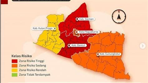 Peta Zonasi Risiko Covid-19 di Daerah Istimewa Yogyakarta, Bantul dan ...