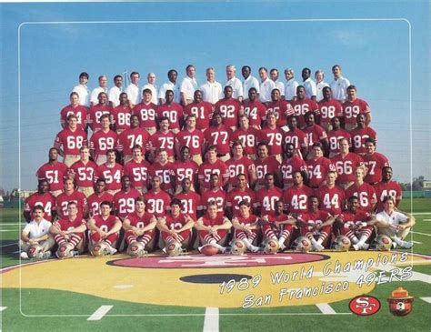 1989 49ers 4th Super Bowl Team 1st "Back to Back" 49ers Super Bowl Team ...