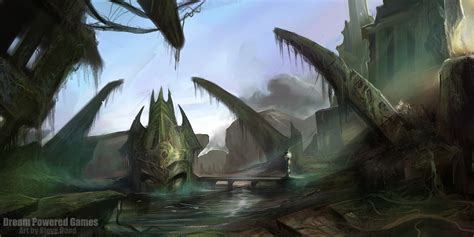 Alien Ruins Concept by stevegoad on DeviantArt