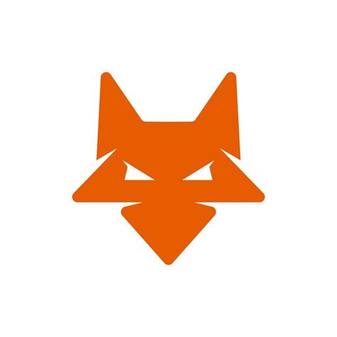 Fox head simple silhouette modern logo 20504407 Vector Art at Vecteezy