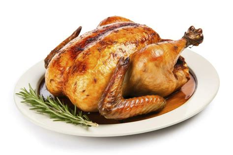 AI generated Roasted chicken on isolated white background. AI Generated ...