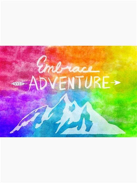 ""Embrace Adventure" Inspirational Word Art" Photographic Print for ...