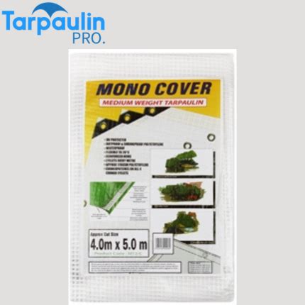 Clear Mono Cover Tarpaulins (170GSM) - Tarpaulin Pro