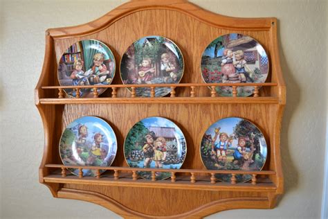 6 plate Wall Mounted Decorative Plate Holder