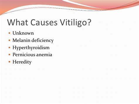 Vitiligo, causes and treatment