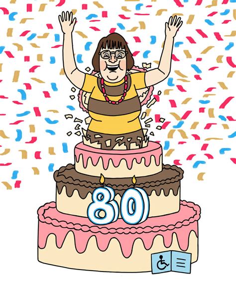 80th Birthday Cake by Blank-mange on DeviantArt