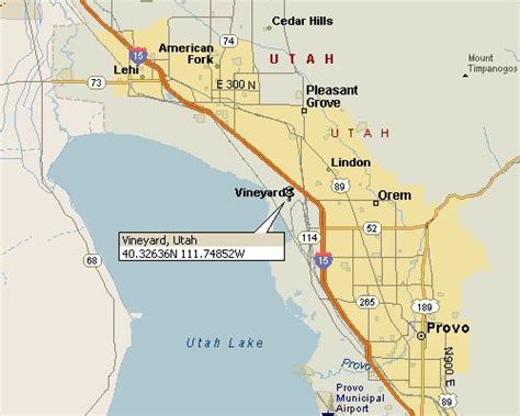 Vineyard, Utah Map 1