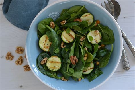 Vegan grilled zucchini salad - Anne Travel Foodie