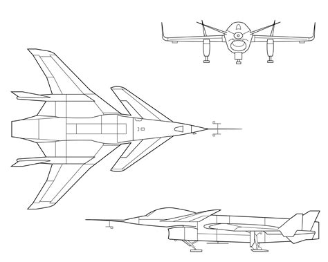 Airplane Drawing Top View at GetDrawings | Free download