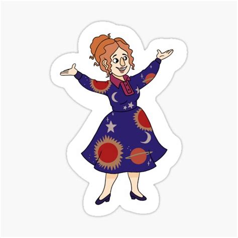 "Ms Frizzle" Sticker by DesDoodles | Redbubble