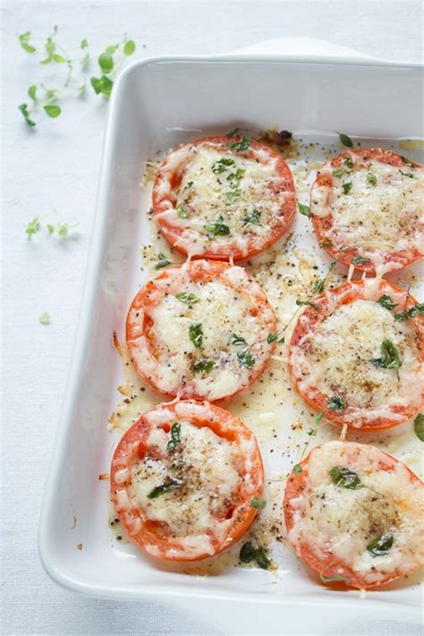 Parmesan Baked Tomatoes recipe | Chefthisup