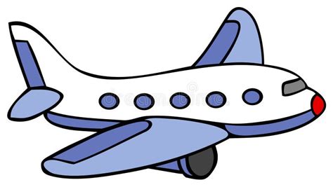 Airplane - Cartoon stock vector. Image of flight, terminal - 1301493