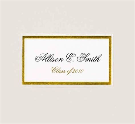 Printable Graduation Name Card Template