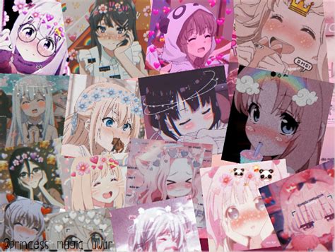 Anime Collage Wallpaper Aesthetic PC