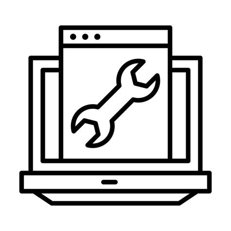 Tech Support Vector outline icon. EPS 10 File 23520253 Vector Art at ...