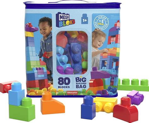 MEGA BLOKS Big Building Bag building set with 80 big and colorful ...