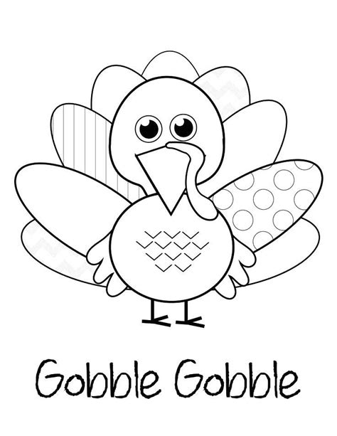 November Coloring Pages Gobble Gobble - Free Printable Coloring Pages