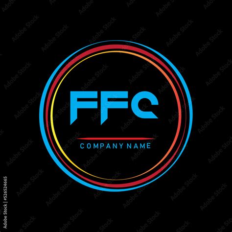 F F C,FFC Logo Design,FFC Letter Logo Design On Black Background,Three ...