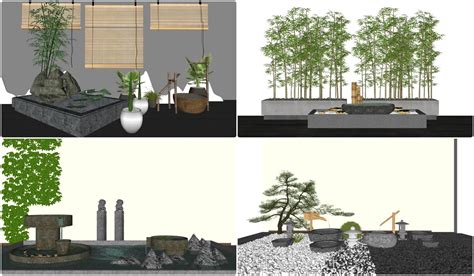 6525. Free Sketchup Garden Landscape Models Download