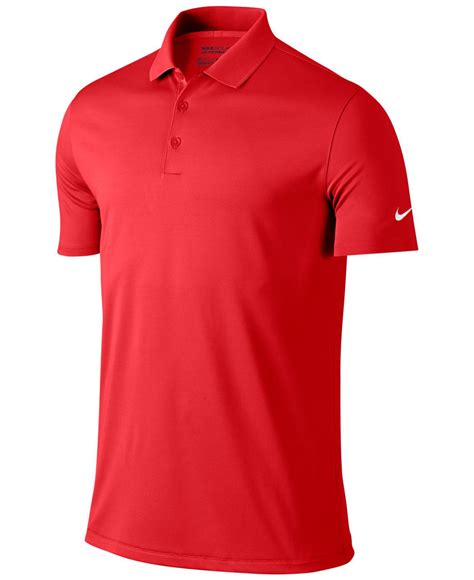 Nike Men's Victory Solid Dri-fit Golf Polo in Red for Men - Lyst