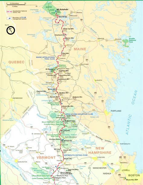 Printable Appalachian Trail Map