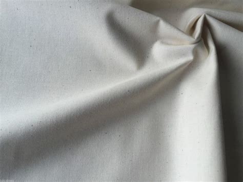 Plain Cream 100% Cotton Fabric Material - Extra Wide 240cm per metre ...