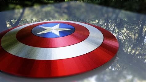 3D model Captain America Vibranium Shield-3D model VR / AR / low-poly ...