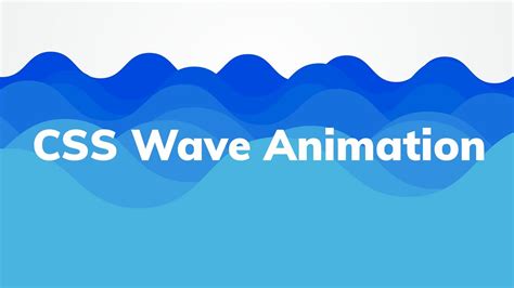 CSS Water Wave Loading Animation Super Easy - YouTube