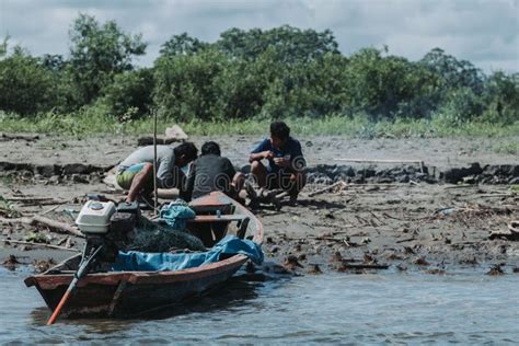 People on the Boat Fishing on the Amazon River Editorial Stock Image ...