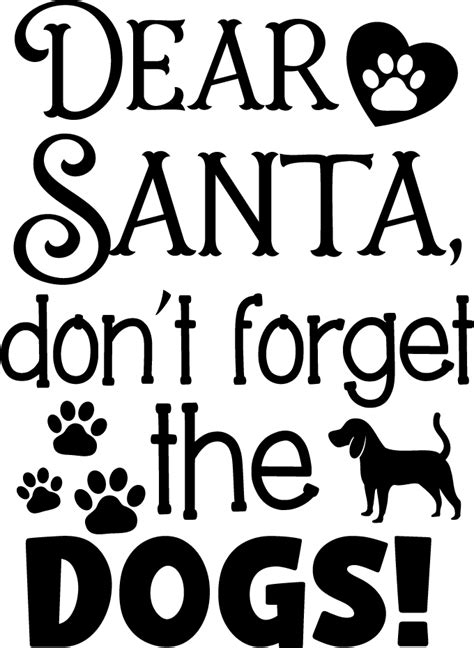 20 Dog Bandana Sayings + Clipart: Christmas, Everyday - Free