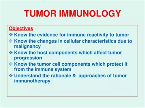 PPT - TUMOR IMMUNOLOGY PowerPoint Presentation, free download - ID:4521837