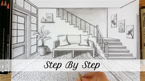 One Point Perspective Drawing Step By Step