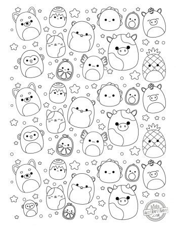 Squishmallows Coloring Page - Coloring Home