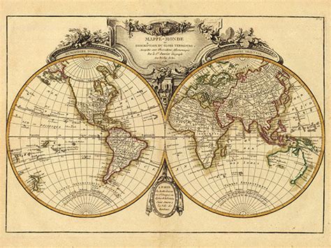 World Map Vintage Map Print Antique Prints Old Prints Map Wall - Etsy