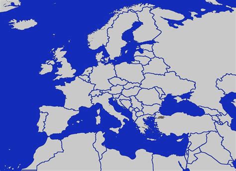 Blank Map Of Europe | Map of Europe | Europe Map