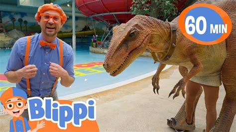 Blippi Meets Stanley The Dinosaur At The Fun Play Park | Educational ...