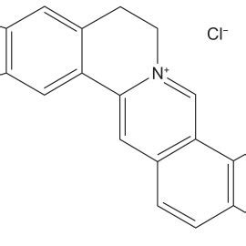 Chemical structure of berberine hydrochloride. | Download Scientific ...