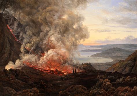 Eruption of the Volcano Vesuvius Painting by Johan Christian Dahl ...